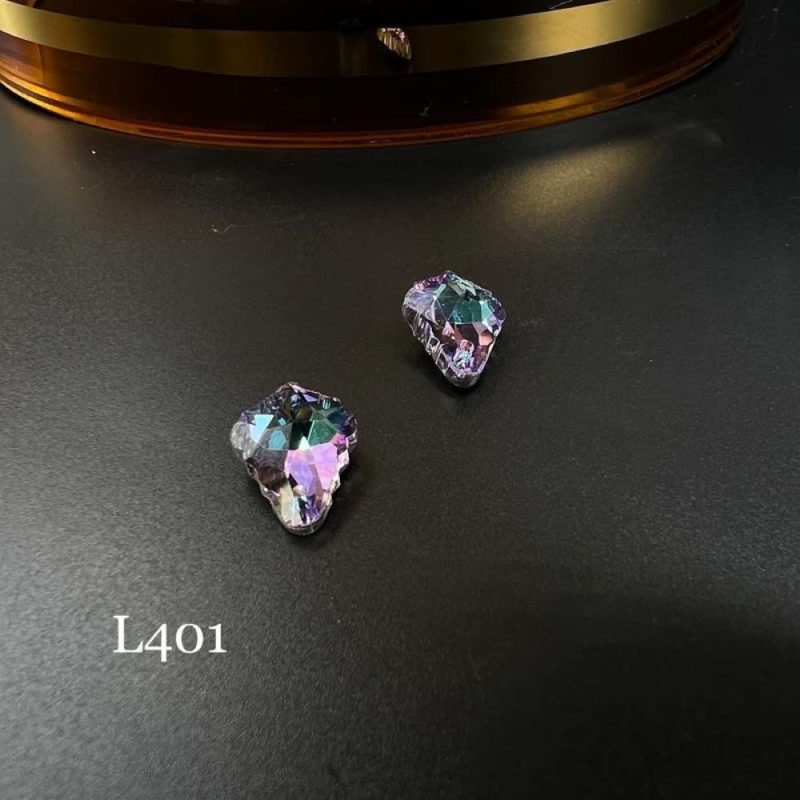 کریستال اشک باروک طرح سوارسکی بنفش هفت رنگ - تصویر 1