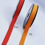 نوار اریب ترک کتان طرحدار نارنجی 2       T010