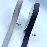 نوار اریب ترک کتان دودی تیره       T034