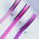 نوار اریب ترک کتان طرحدار سرخ آبی       T004