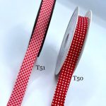 نوار اریب ترک کتان طرحدار قرمز2       T051