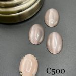 نگین بیضی چشم گربه ای به ابعاد 18*25       c500