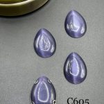 نگین اشک چشم گربه ای 18*25 بنفش       c605