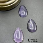 نگین اشک چشم گربه ای 20*30 بنفش       c702