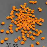 مهره ماتابودو سوراخ ابعاد 5*2/5  نارنجی گچی کد:  0M55