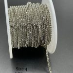 نگین متری سایز 4 کد: 277 کرم طلایی پایه طلایی