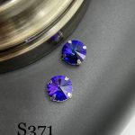 نگین سواروسکی چتری 14 مم طلایی سبز       s371