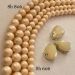 مروارید شل سایز 8 کرم گلبهی       0806