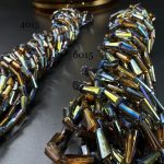 کریستال اشک تخت دو رنگ سبز متالیک قهوه ای کد : 4015_6015