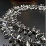 کریستال اشک بالا سوراخ دودی شیشه ای کد: 841