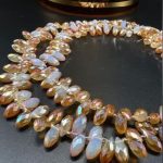 کریستال اشک بالا سوراخ کرم دورنگ براق  کد: 836