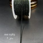 نگین متری سایز ۴ سبز زمردی پایه همرنگ کد: mn0383