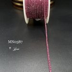 نگین متری سایز ۴ صورتی پایه همرنگ کد: mn0387