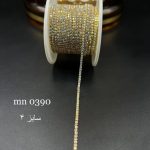 نگین متری سایز ۴ هفت رنگ پایه طلایی کد : mn0390