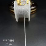 نگین متریzirconنقره ای پایه نقره ای سایز ۴ mn0393