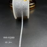 نگین متریzirconنقره ای پایه نقره ای سایز ۱۲ mn0399