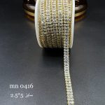 نگین متریzirconباگت سایز۵*۲/۵نقره ای پایه طلایی فشرده mn0416