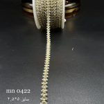 نگین متریzirconمارکیز نقره ای پایه طلایی mn0422