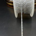 نگین متریzirconباگت+نگین سایز۲*۲+۴*۲نقره ای پایه نقره ای افقی mn0437