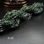 کریستال گندمی سایز ۴*۸ سبز زمردی ۷ رنگ A718