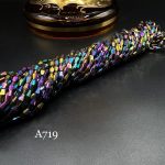 کریستال گندمی سایز ۴*۸ هفت رنگ متالیک A719