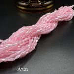 کریستال گندمی سایز ۴*۸ صورتی صدفی A721