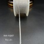 نگین متریzirconنقره ای پایه نقره ای سایز ۸ کد: mn0397