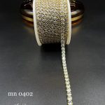 نگین متریzirconنقره ای پایه طلایی سایز ۱۶ mn0402