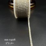 نگین متریzirconسایز ۳*۳نقره ای پایه طلایی mn0408