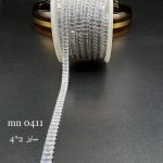نگین متریzirconباگت سایز۲*۴نقره ای پایه نقره ای mn0411