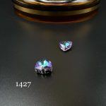 نگین مثلث برمودا ۱۲*۱۲ یاسی هفت رنگ ۱۴۲۷