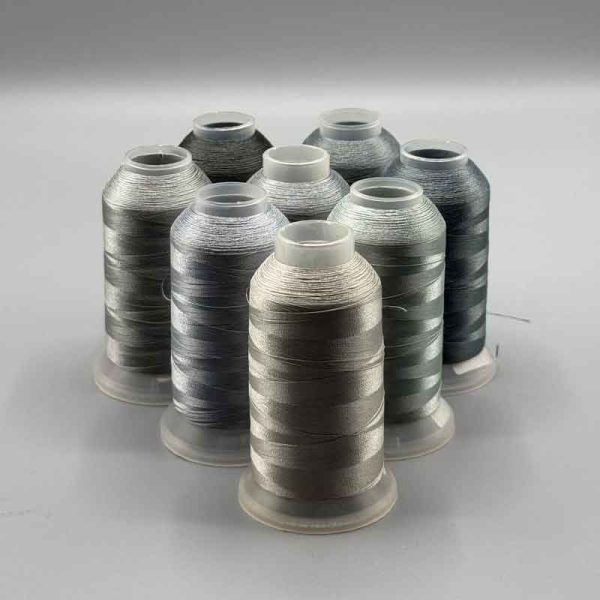 نخ های گلدوزی با چرخ ترک طیف طوسی