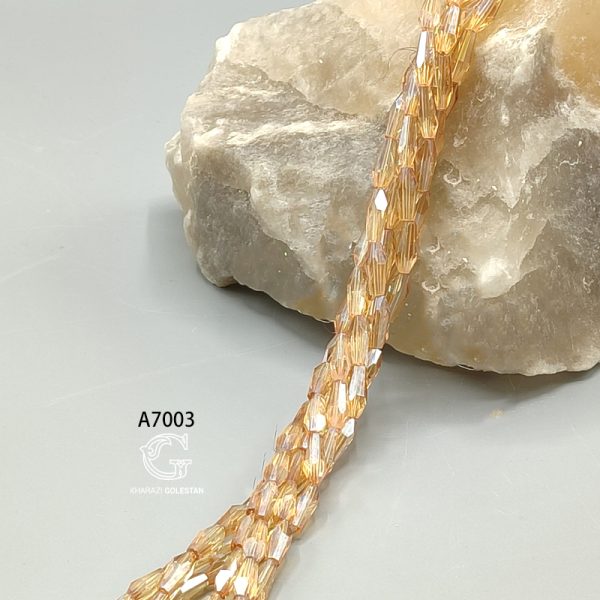 کریستال گندمی ساده سایز 7*15