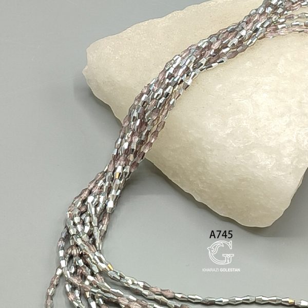 کریستال گندمی دورنگ متالیک سایز 4*8