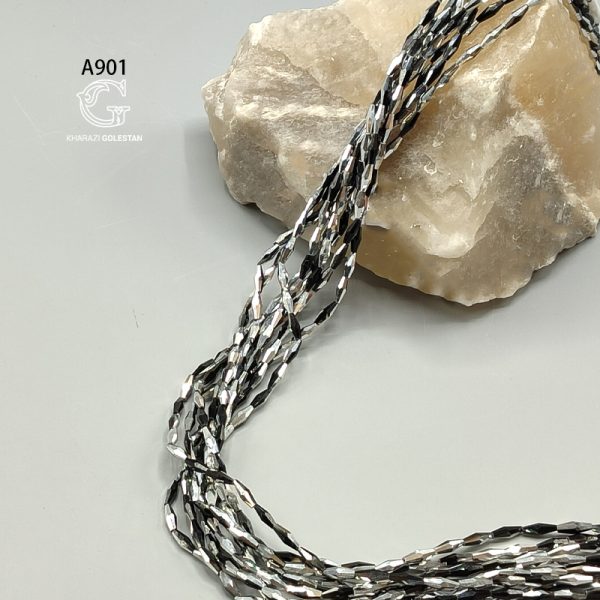 کریستال گندمی دورنگ متالیک سایز 4*11