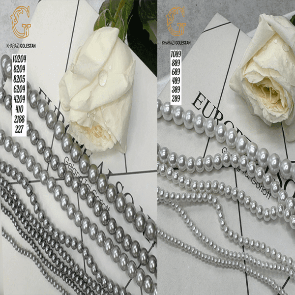 مروارید سنگی طیف نقره ای